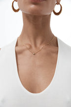 Mini Gemstone Drop Necklace