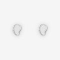 The Nina Gordon Version Hoops in Sterling Silver on a blank background