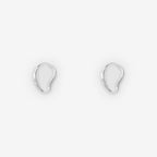 The Nina Gordon Version Hoops in Sterling Silver on a blank background