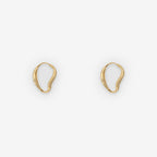 The Nina Gordon Version Hoops in Gold Vermeil on a blank background