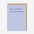 Gift Card | Dad, I Owe You