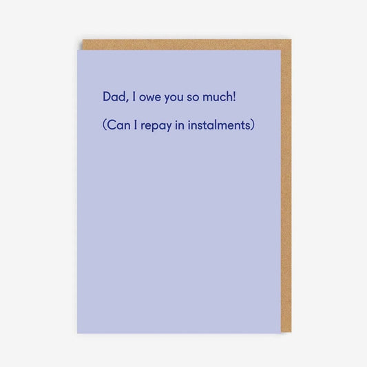 Gift Card | Dad, I Owe You