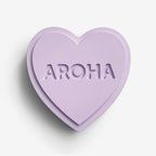 The One Lane Bridge "Aroha" Sweet Heart in lilac on a blank background