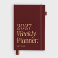 2027 A5 Horizontal Planner | Cherry