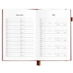 2027 A5 Horizontal Planner | Cherry