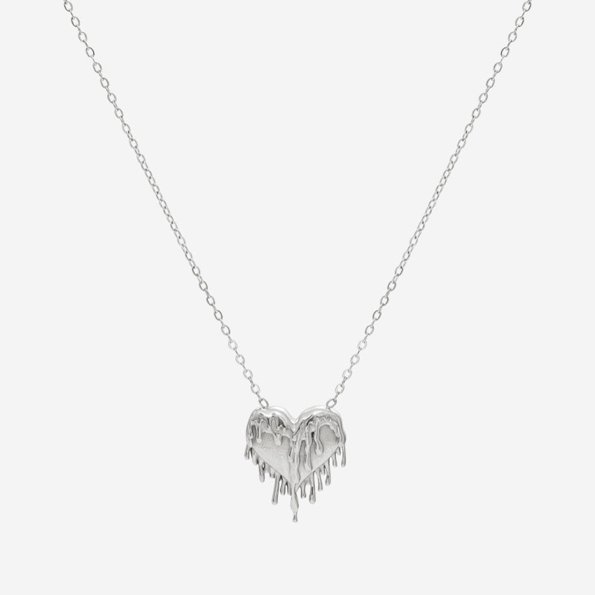 The PĀMU Aphrodite Necklace in Silver on a blank background