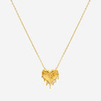 The PĀMU Aphrodite Necklace in Gold on a blank background