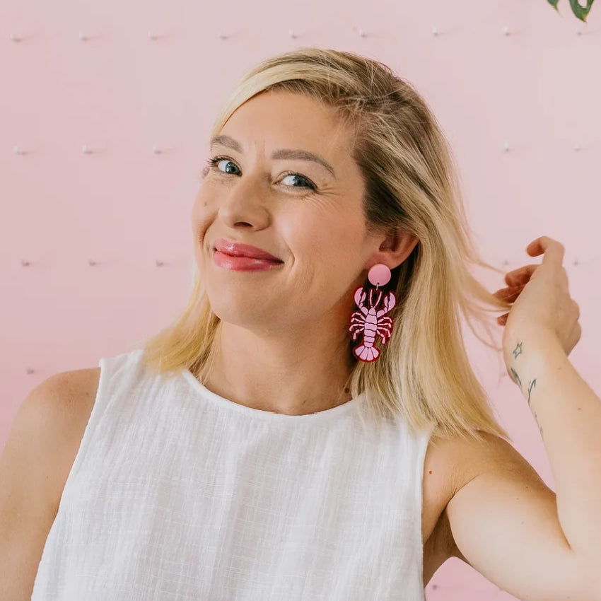 Lobster Dangle Earrings