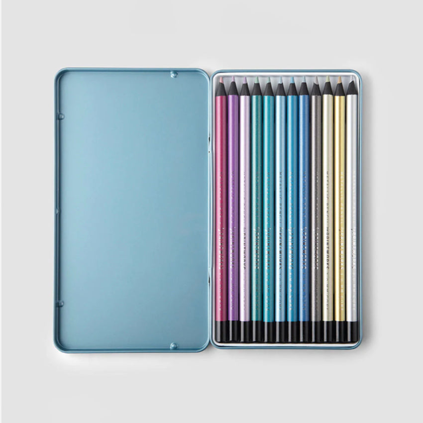 Coloured Pencils Set of 12 | Metallic