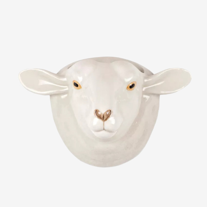 Wall Planter | Suffolk Sheep | White