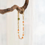 Precious Stones + Chain Bracelet