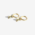 Huggie Drop Earrings