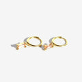 Huggie Drop Earrings