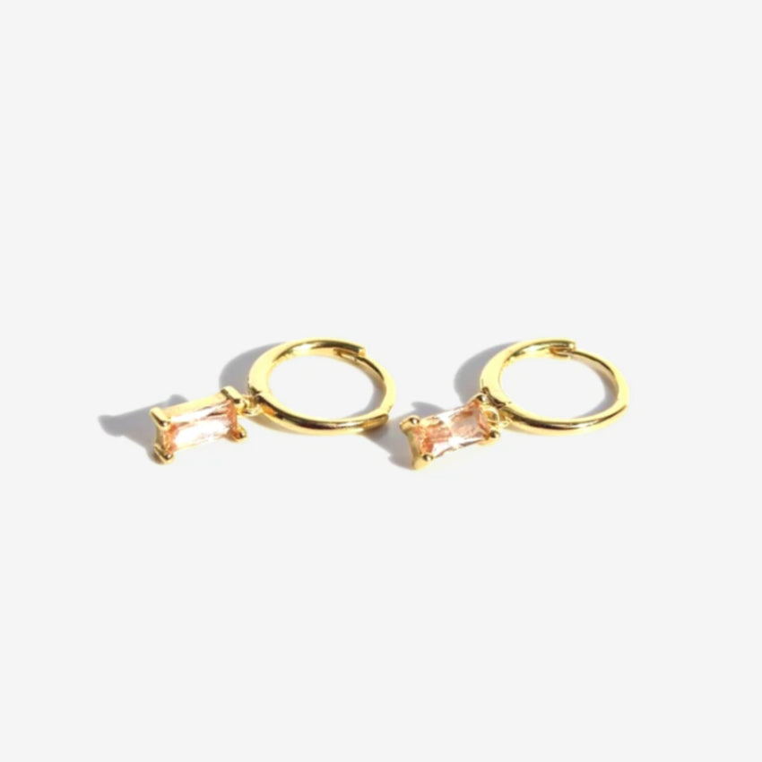 Huggie Drop Earrings