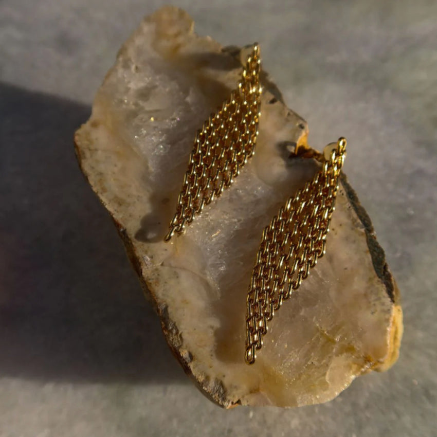 Mesh Diamond Earrings