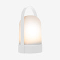 The Remember URI Lamp in Pure on a grey background