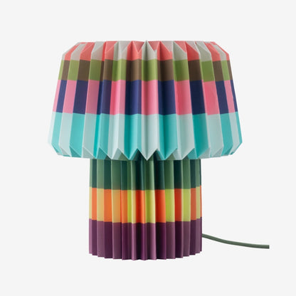 The Remember Paper Lamp in Anna Blocks print on a blank background