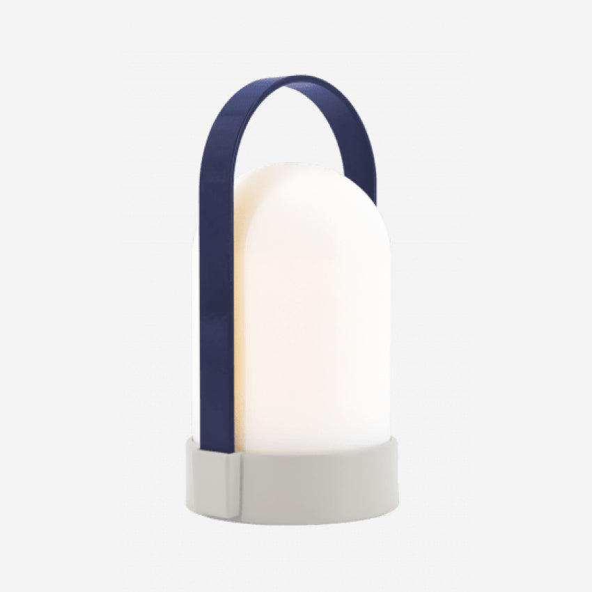 The Remember UTI Piccolo Lamp in Navy on a blank background