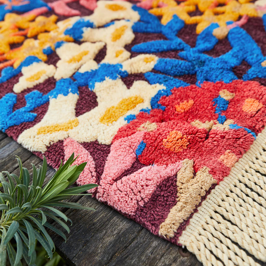 Francesca Bath Mat | Garnet