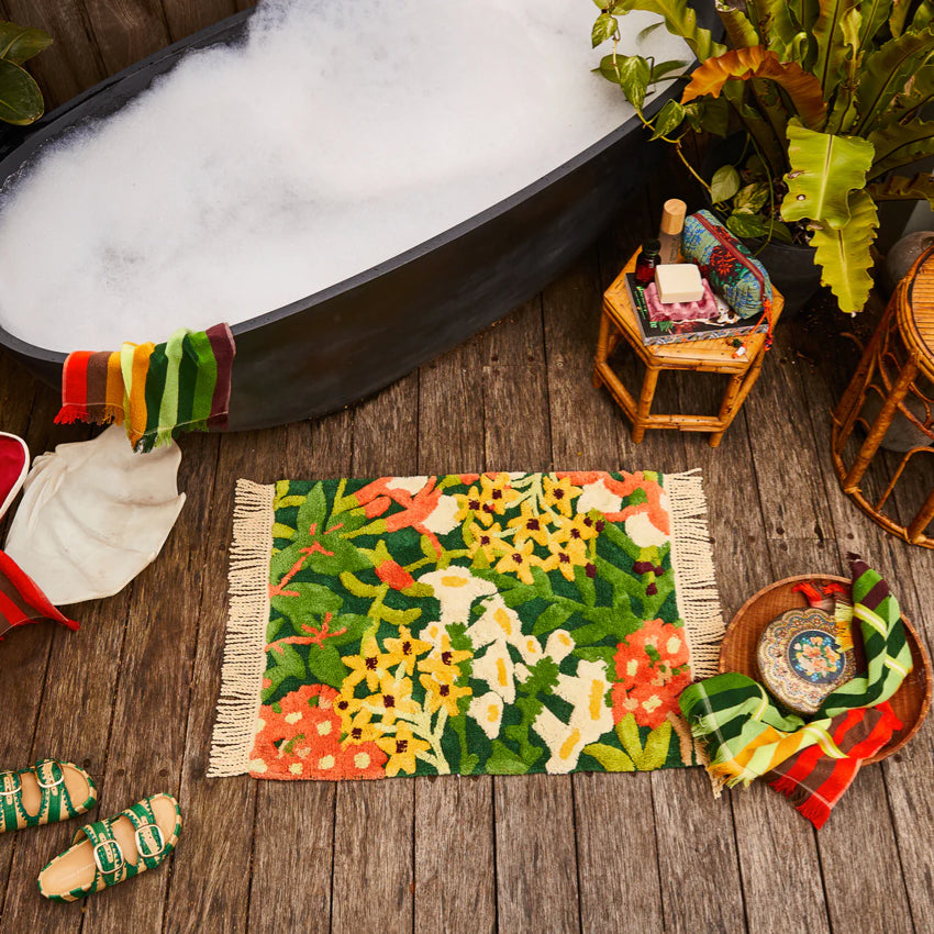 Francesca Bath Mat | Kelp