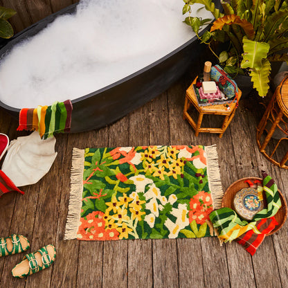 Francesca Bath Mat | Kelp