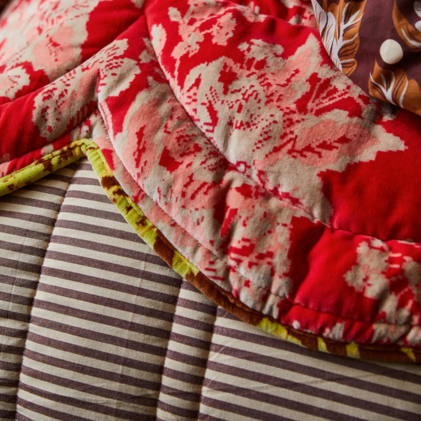 Hazel Scalloped Velvet Bedcover