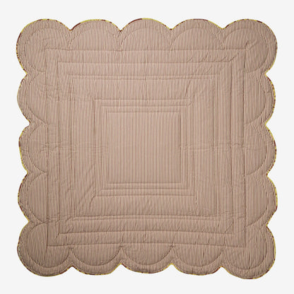 Hazel Scalloped Velvet Bedcover