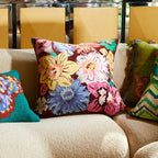 Ines Velvet Cushion | Burnt Sienna