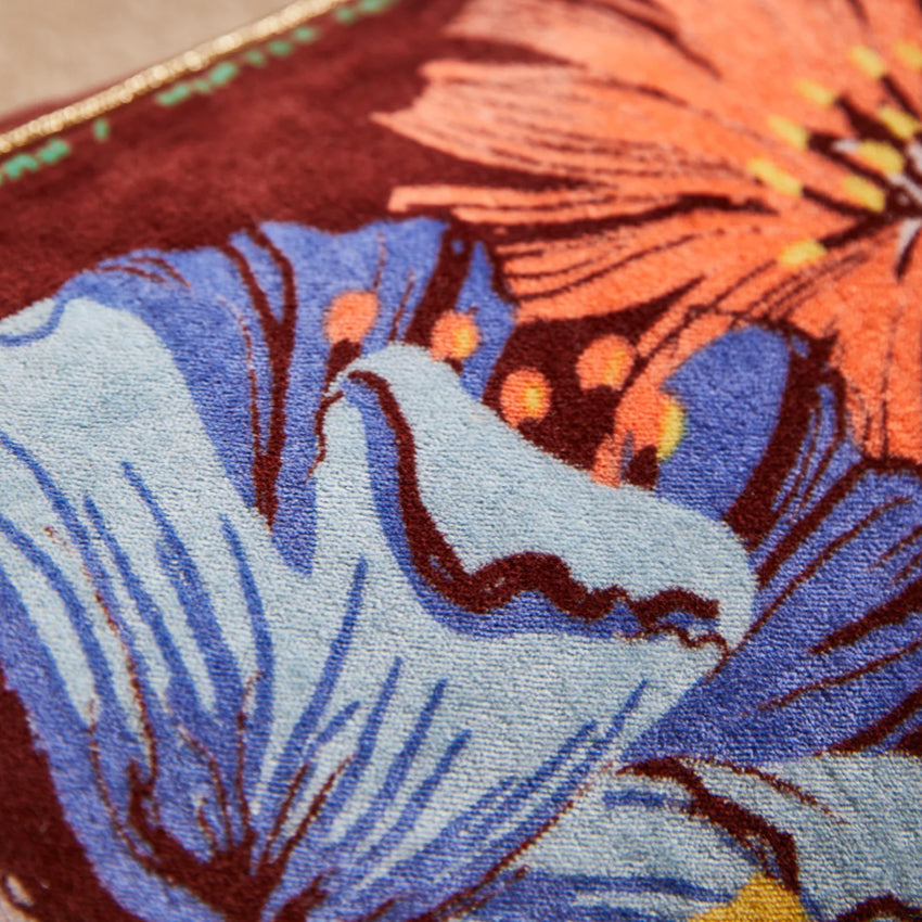 Ines Velvet Cushion | Burnt Sienna