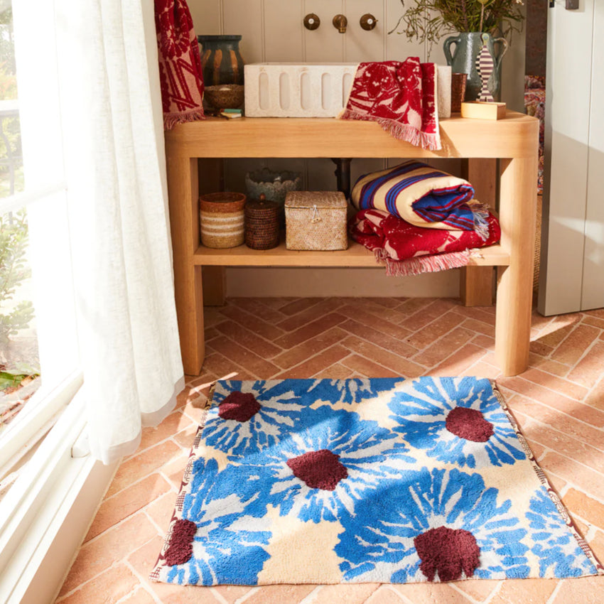 Isabella Bath Mat | Azure