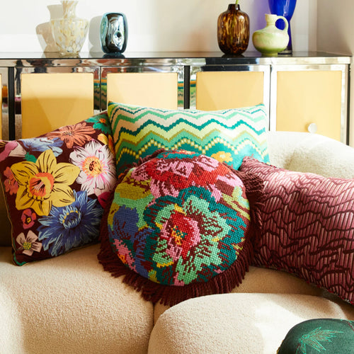 Zita Cross Stitch Cushion