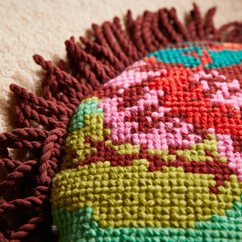 Zita Cross Stitch Cushion