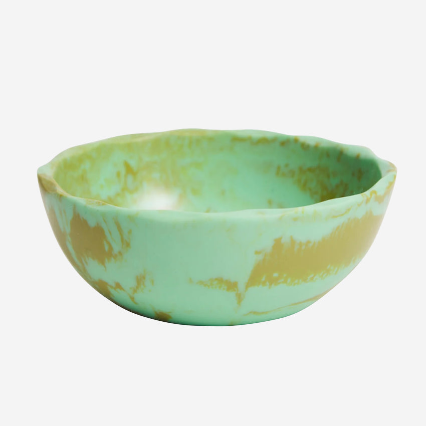 A Sage x Clare Billie Bowl in Artichoke on a blank background.