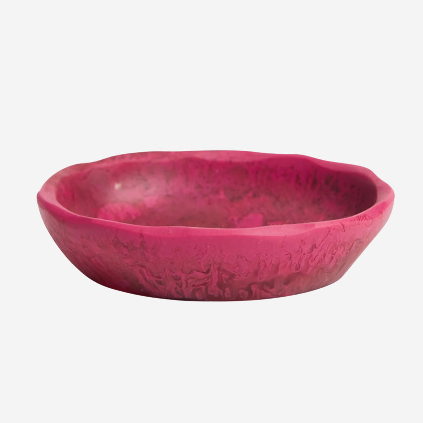 The Sage x Clare Una Mini Bowl in Rhubarb on a blank background