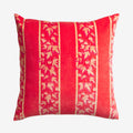 Agata Velvet Cushion | Vermillion