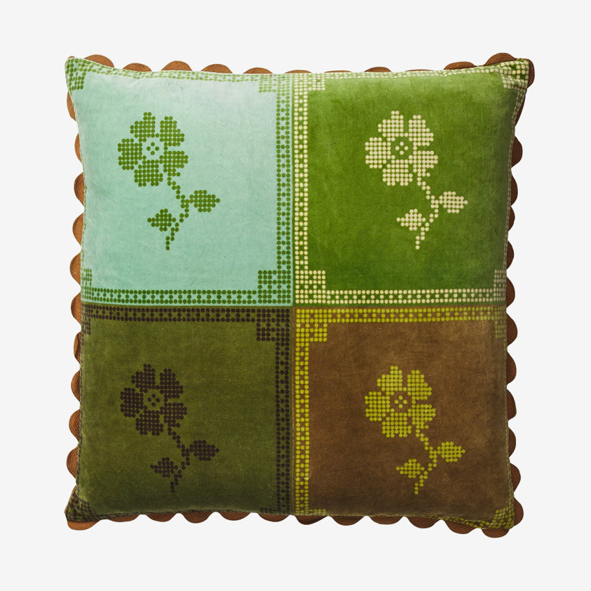 Bonny Reversible Velvet Cushion | Tigers Eye