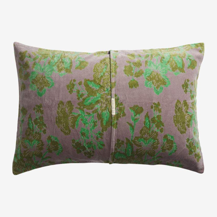 Hazel Velvet Pillowcase | Mink Grey