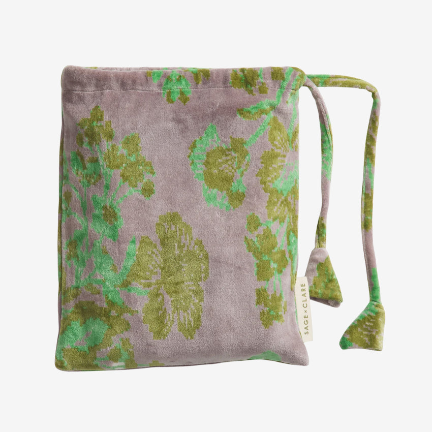 Hazel Velvet Pillowcase | Mink Grey