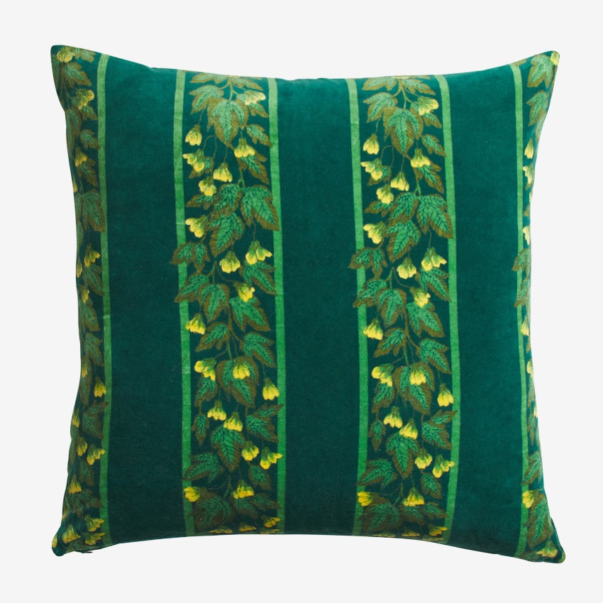 Agata Velvet Cushion | Verdant