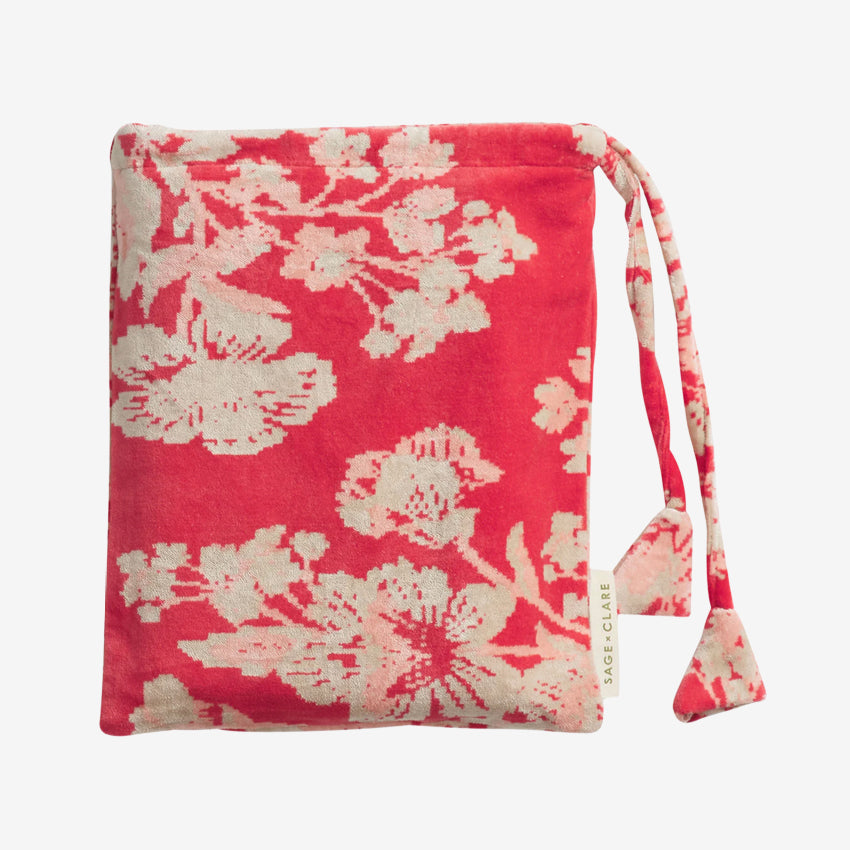 Hazel Velvet Pillowcase | Vermillion