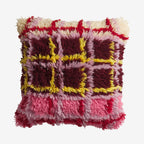 Karina Shag Cushion | Rosewood