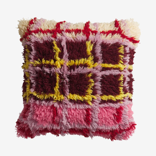 Karina Shag Cushion | Rosewood