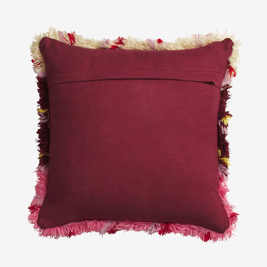 Karina Shag Cushion | Rosewood