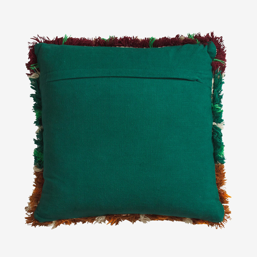 Karina Shag Cushion | Verdant