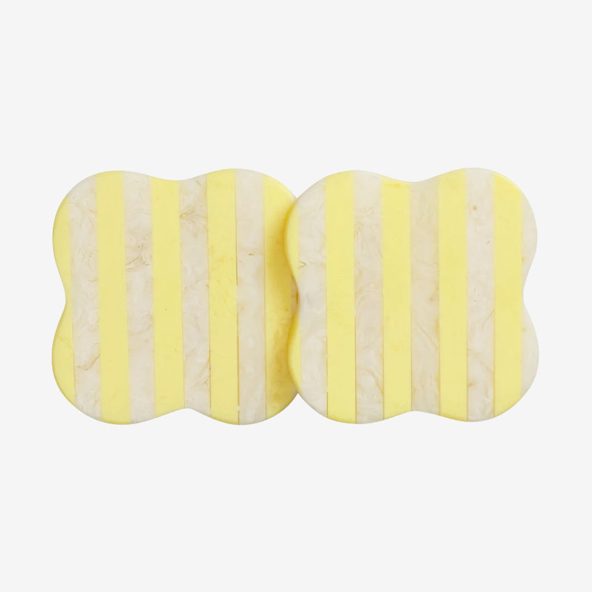Noellyn Resin Coasters | Set of 2 | Aspen Gold