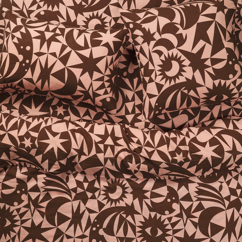 Nora Linen Quilt Cover | Carnelian | Super King