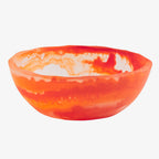 A Sage x Clare Billie Bowl in mandarin on a blank background.
