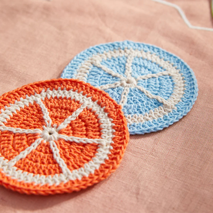 Fruitvale Crochet Coasters | Dahlia