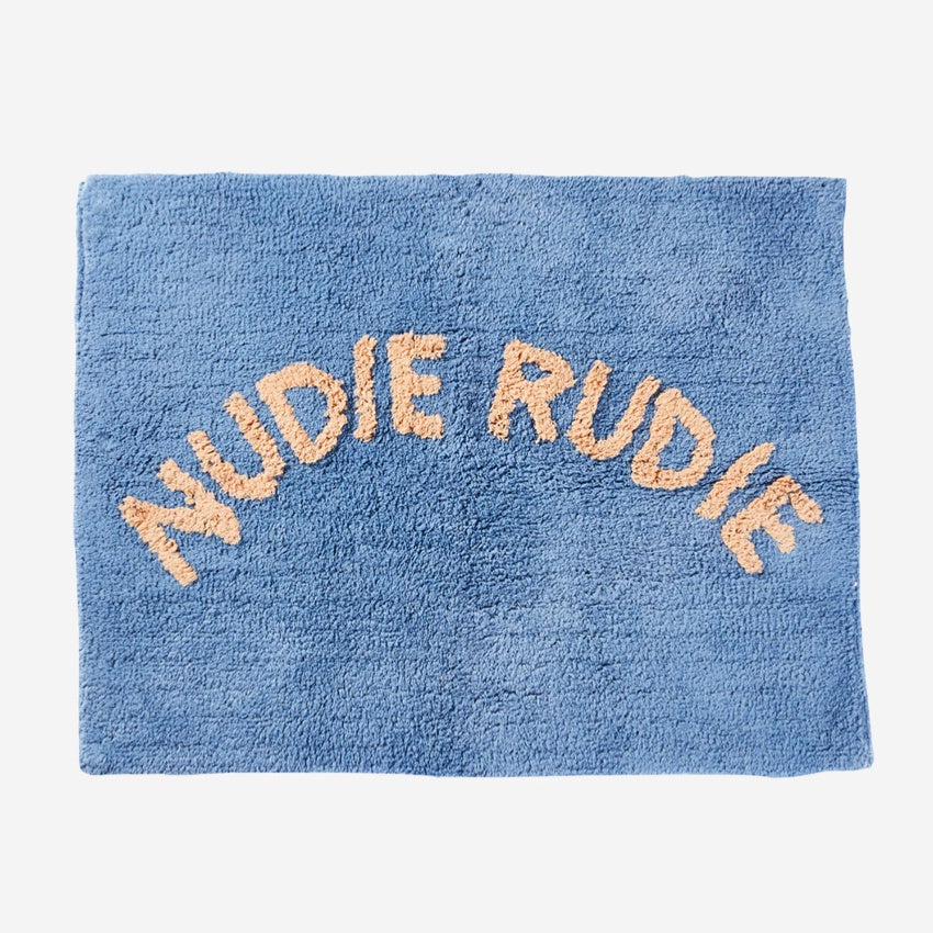 The Sage x Clare Nudie Rudie Bath Mat in Cornflour on a blank background