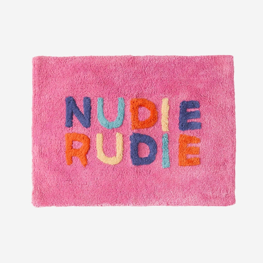 The Sage x Clare Nudie Rudie Bath Mat in Dahlia on a blank background